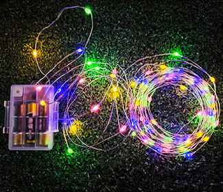 BO copper wire LED String lights WRGB 11function with remote  DD-2001