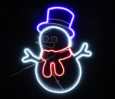 multi neon light snowman  DD-2085 