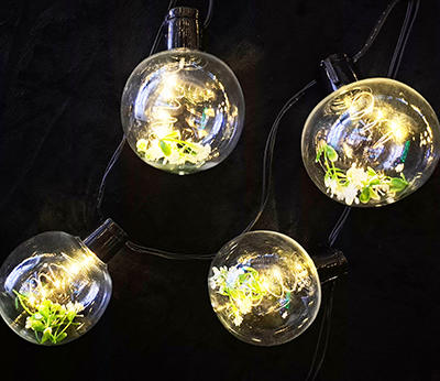 micro LED party lights with flower inside warmwhtie  DD-3026
