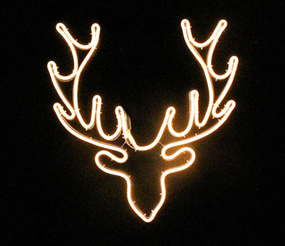 warm white neon light deer head  DD-2079 